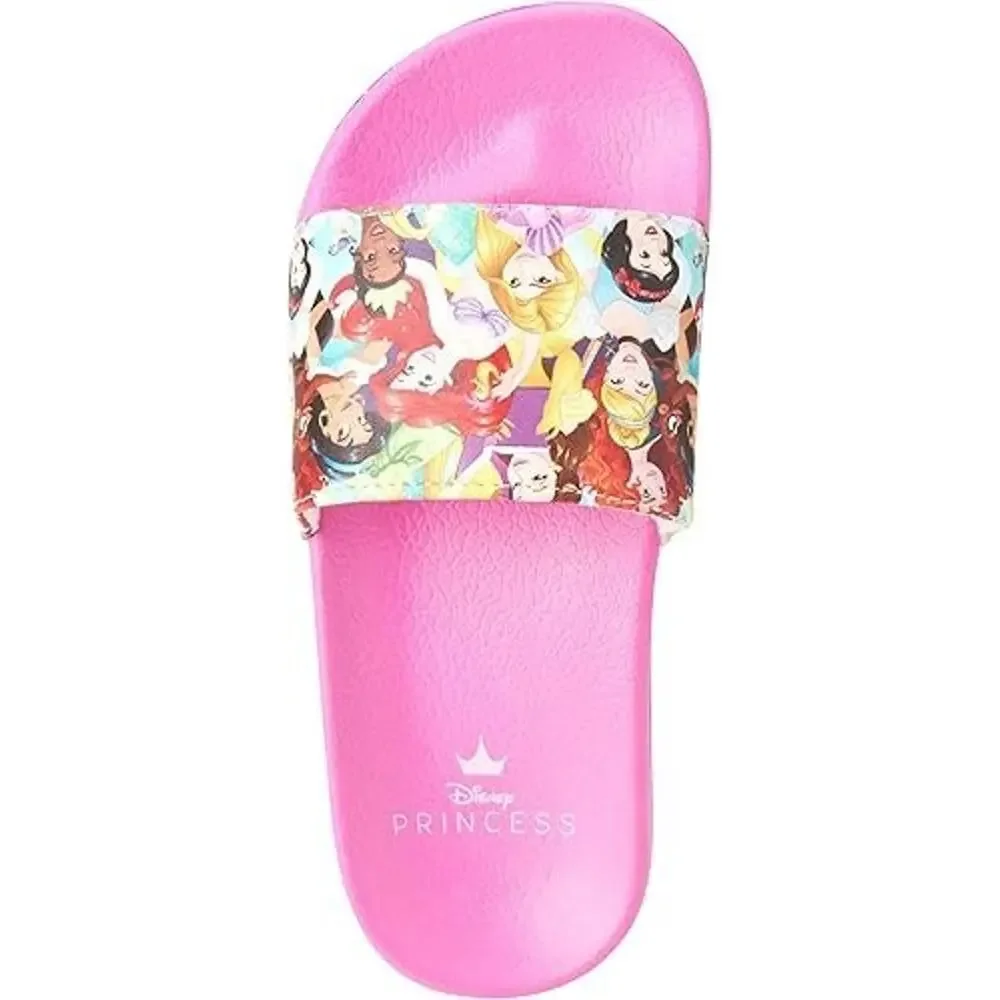 Disney Girls' Princess Sandals Slip-On Beach/Pool Slides Little Kid L (2/3) New